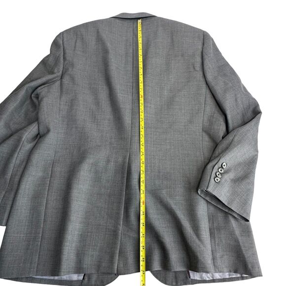 hart schaffner marx Blue Woven Blazer Mens Tailored Uchimura 1985 - Picture 10 of 13